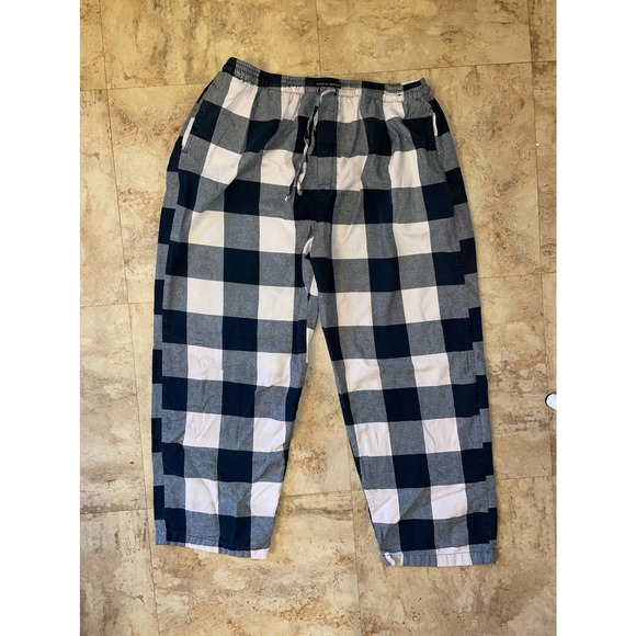 (XXL) Flannel Pajama Pants Pink Black checkered Bottoms Lounge - Picture 2 of 4